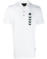 Polo imprimé blanc Philipp Plein