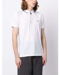 Polo imprimé blanc BOSS