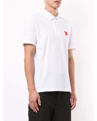 Polo imprimé blanc CK Calvin Klein