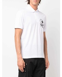 Polo imprimé blanc Philipp Plein