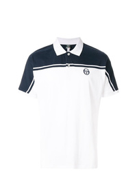 Polo imprimé blanc Sergio Tacchini