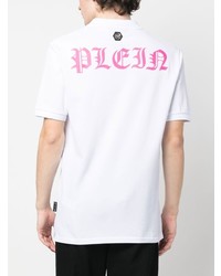 Polo imprimé blanc Philipp Plein