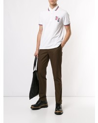 Polo imprimé blanc Kent & Curwen