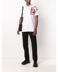 Polo imprimé blanc Philipp Plein