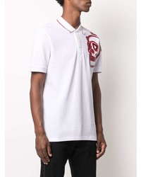 Polo imprimé blanc Philipp Plein