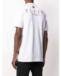 Polo imprimé blanc Philipp Plein