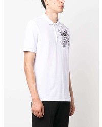 Polo imprimé blanc Philipp Plein