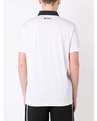 Polo imprimé blanc BOSS