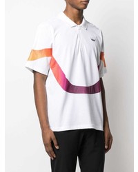 Polo imprimé blanc adidas