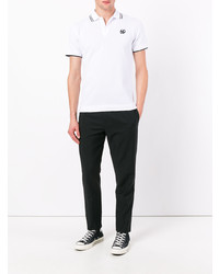 Polo imprimé blanc McQ Alexander McQueen