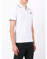 Polo imprimé blanc McQ Alexander McQueen