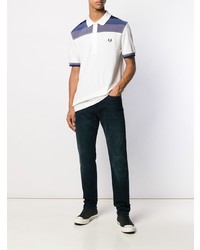 Polo imprimé blanc Fred Perry