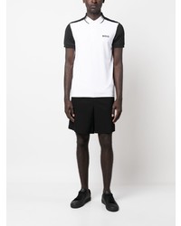 Polo imprimé blanc BOSS