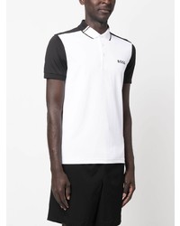 Polo imprimé blanc BOSS