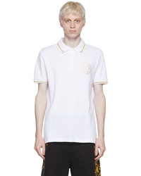 Polo imprimé blanc VERSACE JEANS COUTURE