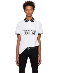 Polo imprimé blanc VERSACE JEANS COUTURE