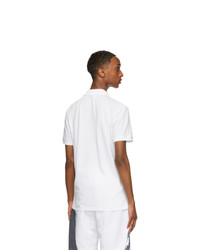 Polo imprimé blanc Alexander McQueen