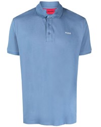 Polo imprimé bleu clair BOSS