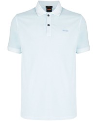 Polo imprimé bleu clair BOSS