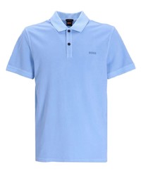 Polo imprimé bleu clair BOSS