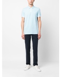 Polo imprimé bleu clair BOSS