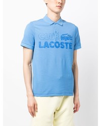 Polo imprimé bleu clair Lacoste