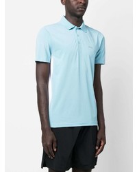 Polo imprimé bleu clair BOSS