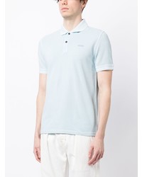 Polo imprimé bleu clair BOSS