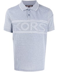 Polo imprimé bleu clair Michael Kors