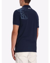 Polo imprimé bleu marine BOSS