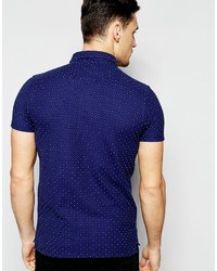 Polo imprimé bleu marine Scotch & Soda