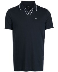 Polo imprimé bleu marine Armani Exchange