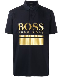 Polo imprimé bleu marine BOSS HUGO BOSS