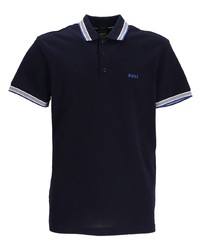 Polo imprimé bleu marine BOSS