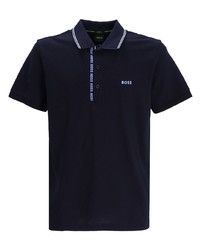 Polo imprimé bleu marine BOSS