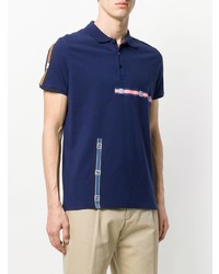 Polo imprimé bleu marine Fendi