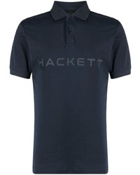 Polo imprimé bleu marine Hackett