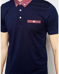 Polo imprimé bleu marine Jack and Jones