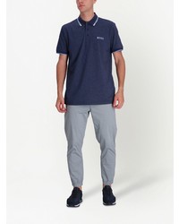 Polo imprimé bleu marine BOSS