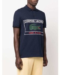 Polo imprimé bleu marine Lacoste