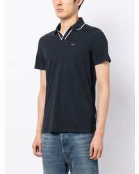 Polo imprimé bleu marine Armani Exchange