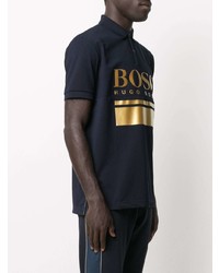 Polo imprimé bleu marine BOSS HUGO BOSS