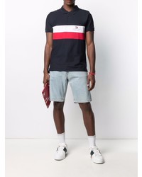 Polo imprimé bleu marine Tommy Hilfiger