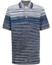 Polo imprimé bleu marine Missoni