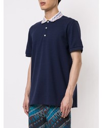 Polo imprimé bleu marine Missoni