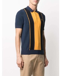 Polo imprimé bleu marine Fred Perry