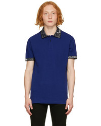 Polo imprimé bleu marine VERSACE JEANS COUTURE