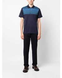 Polo imprimé bleu marine Missoni