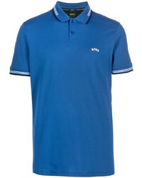 Polo imprimé bleu BOSS