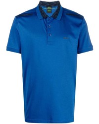 Polo imprimé bleu BOSS